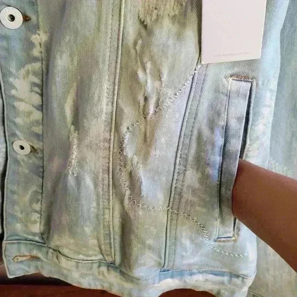 NEW Staple Pigeon Light Blue Denim Jacket Men's Size 3XL Lobg Sleeve - Picture 16 of 16